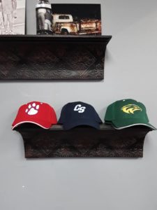 hats on shelf